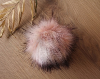 LUX BLOSSOM | Faux Fur Pom Pom, Beanie pom poms, Fur poms, Hat pom poms