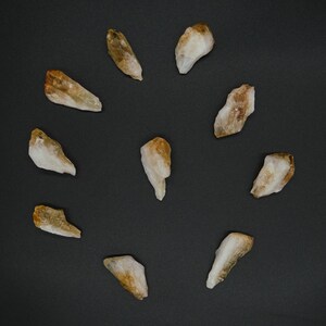 Rough Citrine Point 4-6 cm x 1 Piece. Healing Crystal, Heat Treated, Natural, Raw, Mineral Specimen