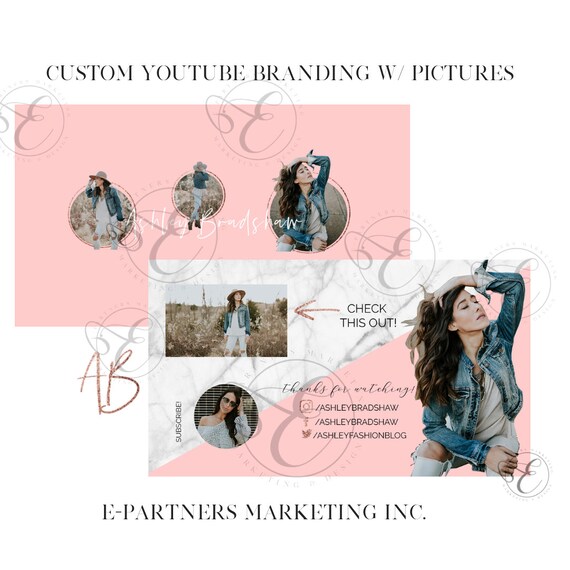Youtube Banner Youtube Channel Art Banner Watermark And Etsy