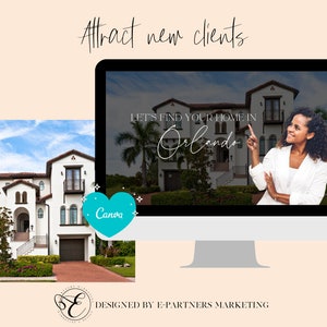 Real Estate Canva Website Template Canva Website Template image 1