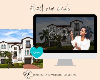 Real Estate Canva Website Template | Canva | Website Template