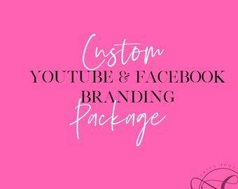 Custom YouTube Banner, YouTube End Card, YouTube Watermark, Facebook Cover | Social Media Branding