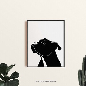 Blue Nose Pitbull : Digital Print File • 8 x 10&quot; Illustration