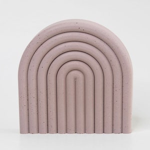 Concrete Standing Arch Minimalist Decor Rainbow Arch Mauve