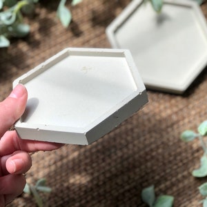 Hexagon Concrete Coasters image 7