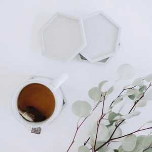 Hexagon Concrete Coasters image 2