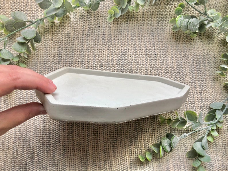 Concrete Tray Decorative Concrete Tray Large Tray Etsy