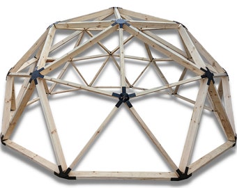 2V Geodesic Dome Hub Brackets - DIY Kit Metal Connectors to make Igloo, Greenhouse, Glamping Tent