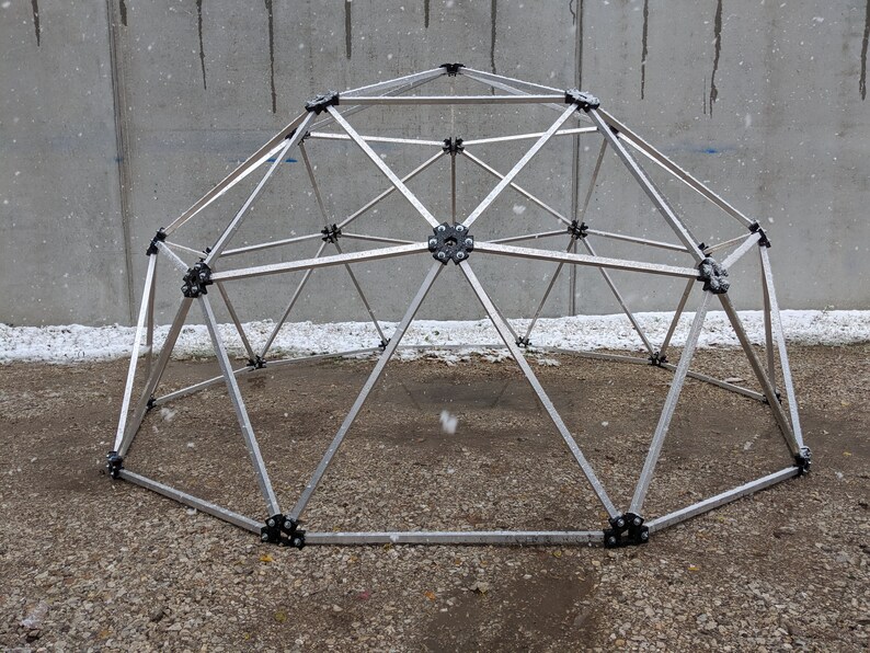 Aluminum Geodesic Hammock Dome 2V MFG by Thunder Domes 18ft Dia