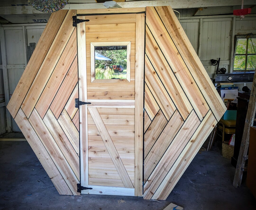 Customizable Cedar Sauna Door Barn Door Sauna Latch Handle Etsy