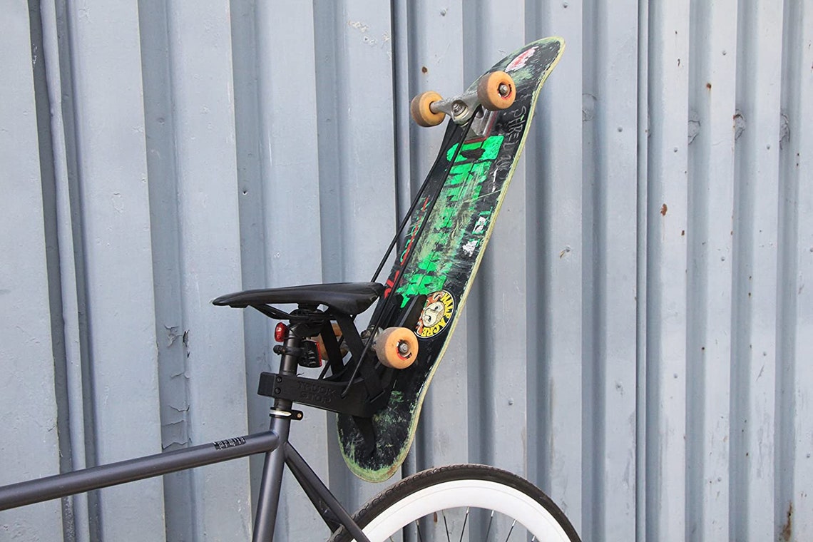 Rack for Mounting Skateboard to Bike bike Seat Skate Carrier - Il 1140xN.2962769132 Tu4y