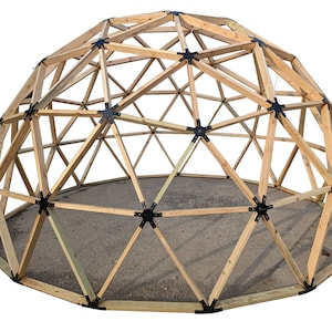 3V Geodesic Dome Hub Brackets - DIY Kit Metal Connectors to make a flat based 3V 5/9 Dome Frame