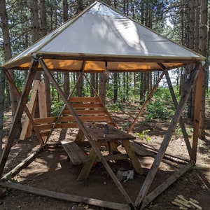 Geodesic Dome Hub Kit: Metal Connectors for DIY Igloo, Greenhouse