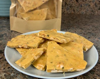 Spicy Jalapeño Peanut Brittle – Small Batch New Hampshire Homemade Candy with Fresh Garden Peppers