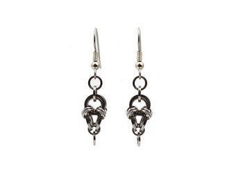 earrings steel stainless ruffles ruffled elegant