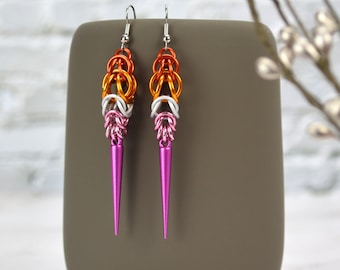 Lesbian Pride - Spike Earring