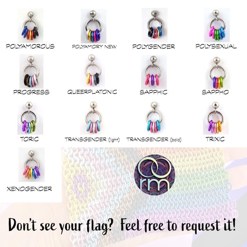 Customizable Mismatch Pride Stud Earrings - Ace, Bi, Pan, Poly, Trans, Demi, LGBTQ Rainbow & 50+ Microlabel Flags - Tiny Steel Post Earrings image 8