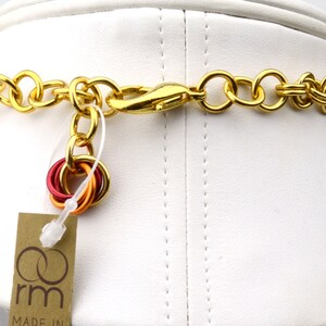 Knotted Metal Graduated Necklace FLAME Ombre - Etsy