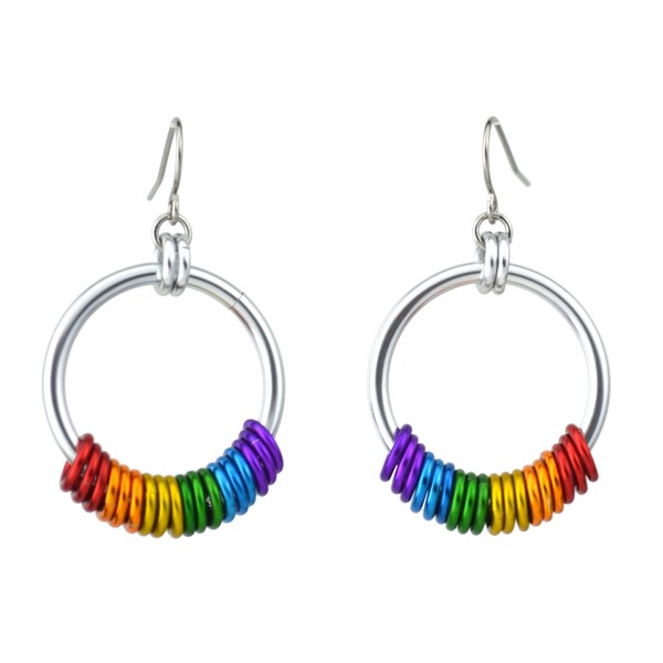 LGBTQ Rainbow Pride - Hoop Earring