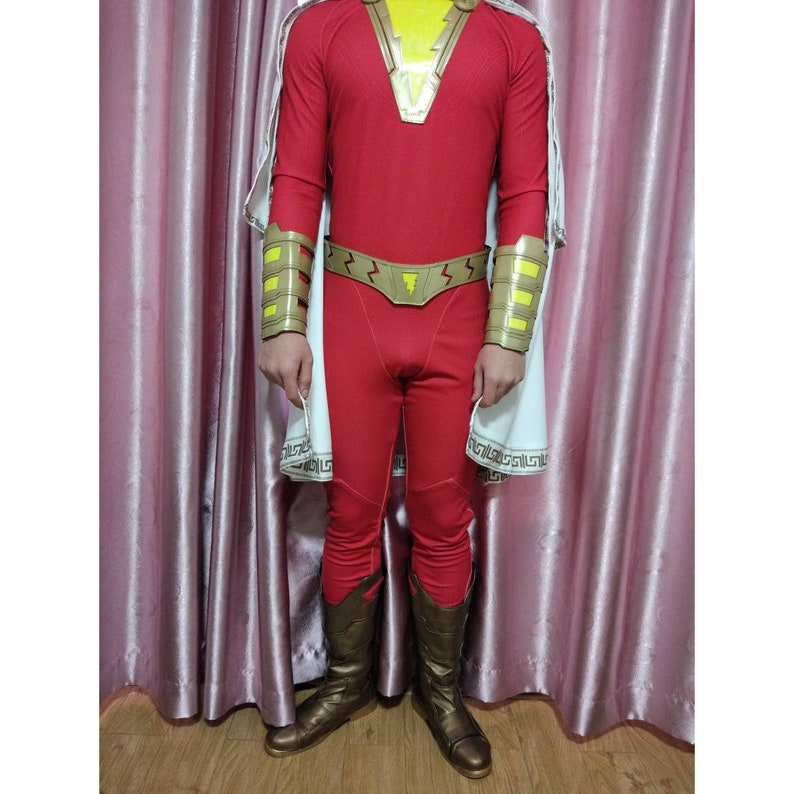Shazam Costume Shazam Cosplay Billy Batson Cosplay Adult Etsy