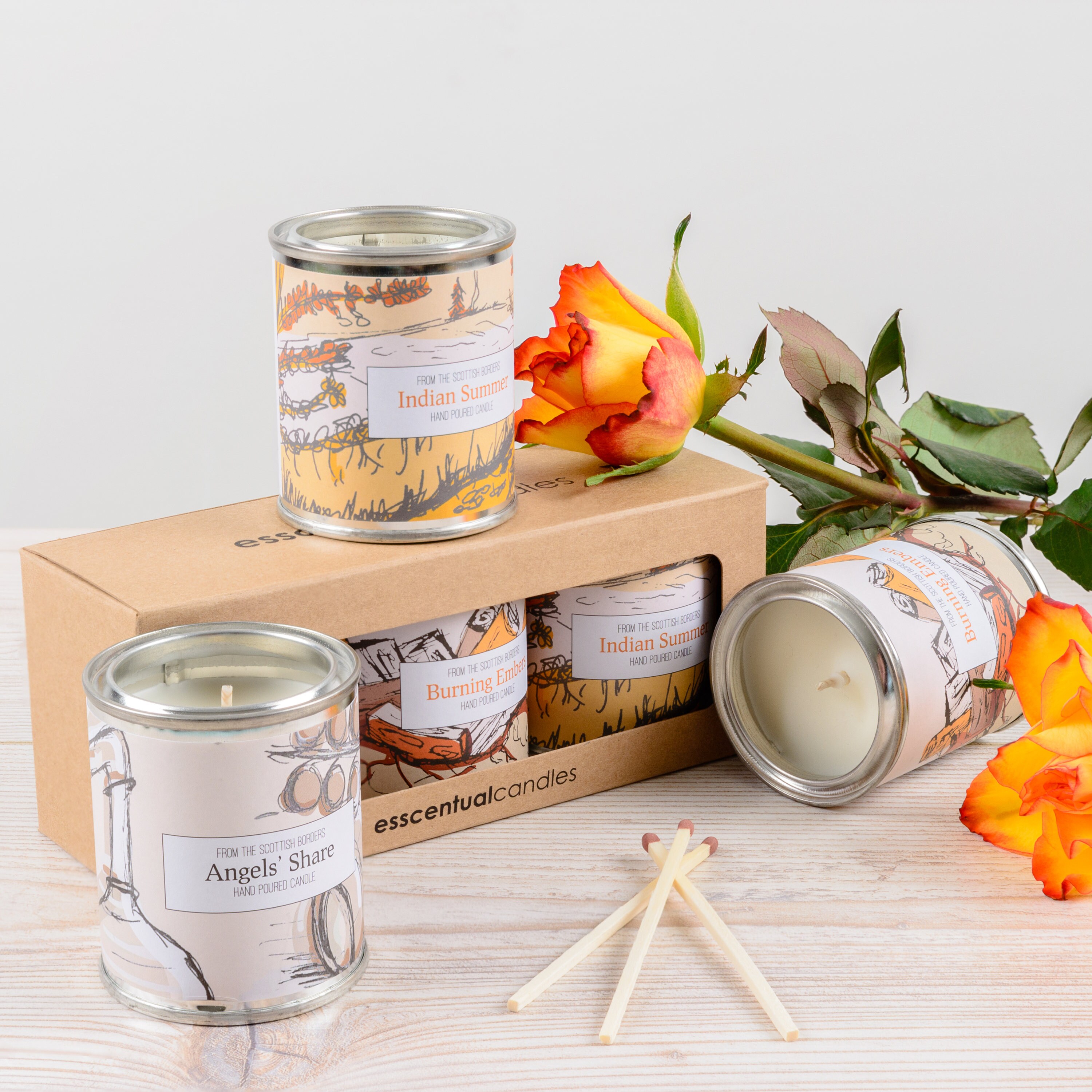 Autumn Nights Candle Gift Set Teacher Gift Malt Whisky Etsy