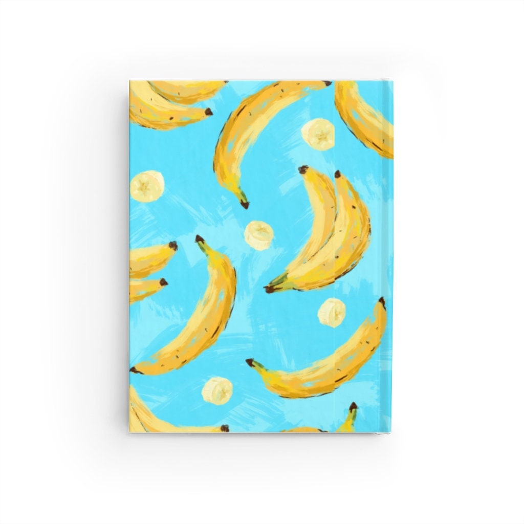 Banana Print Journal Ruled Line Bananas Journaling Etsy