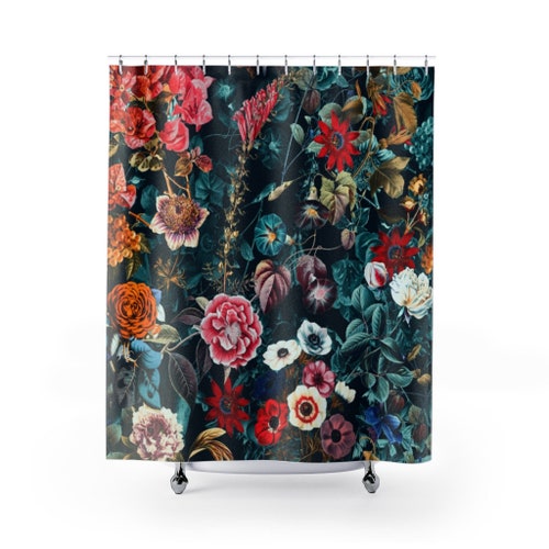 Peach Shower Curtain Waterproof Modern Fabric Bathroom Shower Etsy