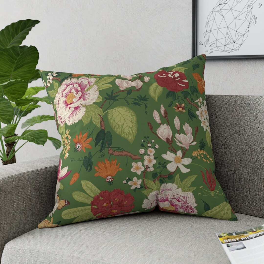 Grandmillennial Throw Pillows Vintage Floral Pillows - Etsy