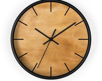 funky wall hanging for home decoration mad tea party wall decor boho analog wall clock Kitchen wooden wall clock in rustic style