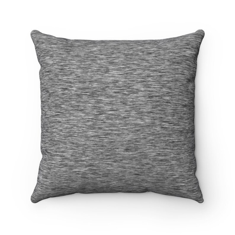 Cottage Christmas Square Pillow Gray Heather Reindeer and Etsy