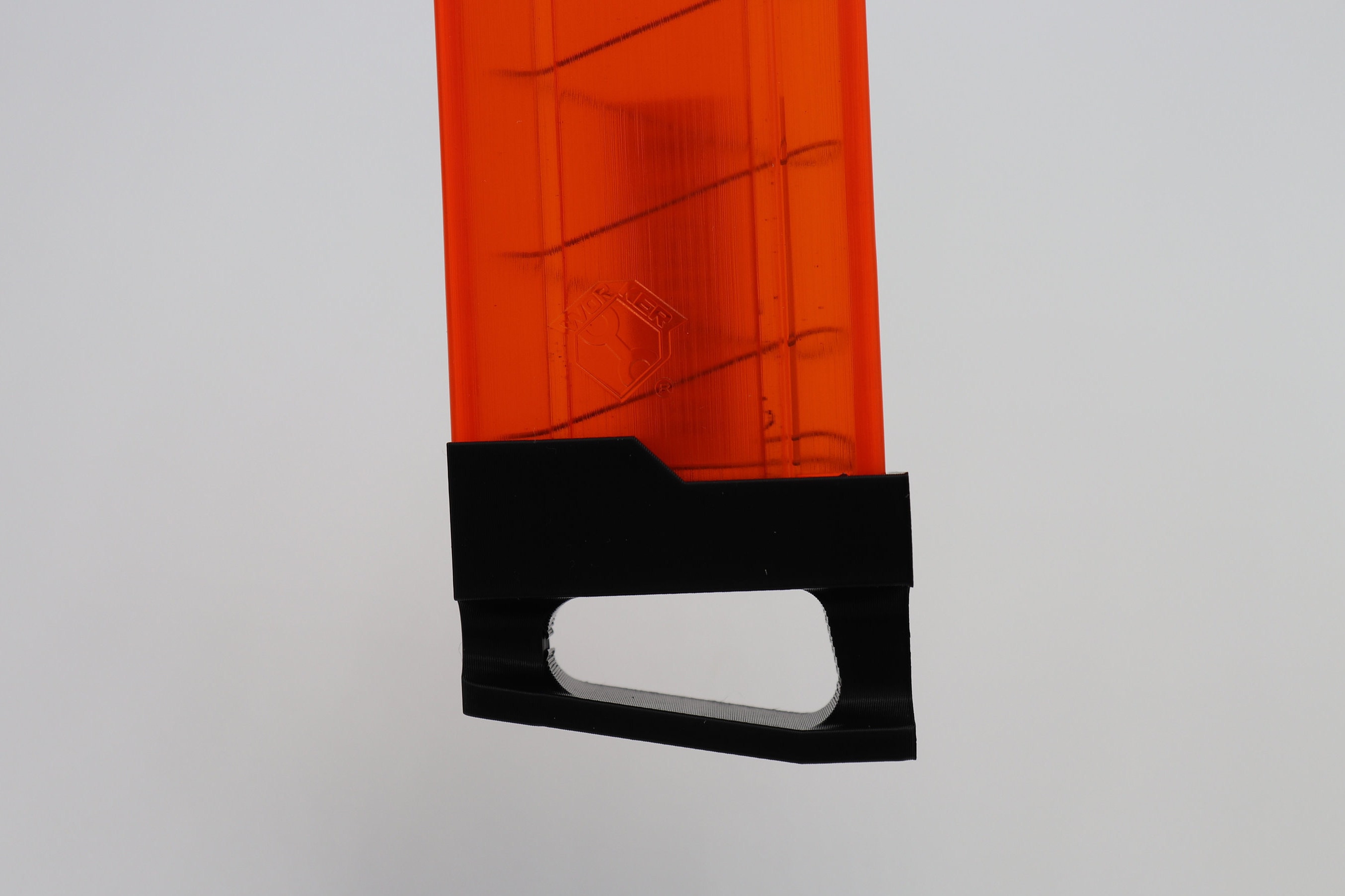 Worker MOD Straight Talon Magazine Sleeve Black Orange 3D Printed -  BlasterMOD