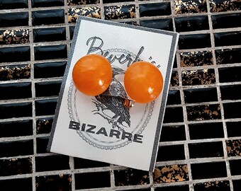 Golden Yellow/ Orange  Clip-On Earrings
