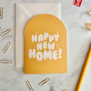 Happy New Home Greetings Card, New Pad Card, New Crib Card, House Warming Card, Card for Friend, Home Sweet Home, First Home, New Adventure image 1