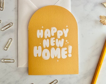 Happy New Home Greetings Card, New Pad Card, New Crib Card, House Warming Card, Card for Friend, Home Sweet Home, First Home, New Adventure