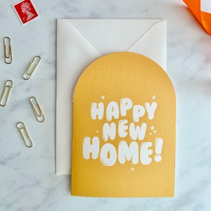 Happy New Home Greetings Card, New Pad Card, New Crib Card, House Warming Card, Card for Friend, Home Sweet Home, First Home, New Adventure image 2