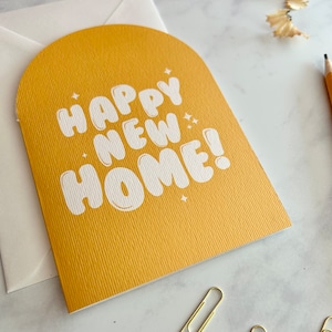 Happy New Home Greetings Card, New Pad Card, New Crib Card, House Warming Card, Card for Friend, Home Sweet Home, First Home, New Adventure image 3