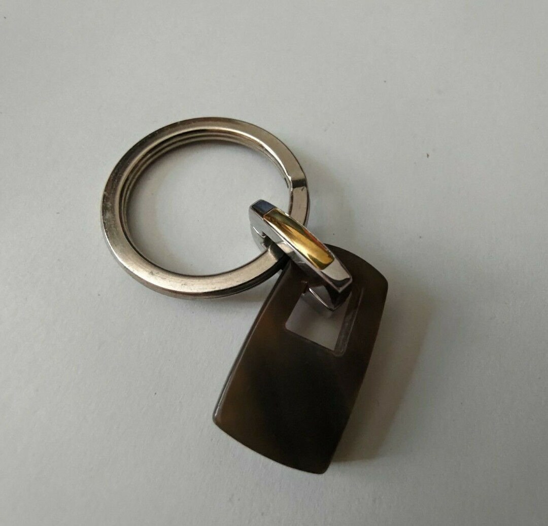 キーホルダー・キーリング MORELLATO 3409 PORTACHIAVI NATURAL HORN KEY RING Keyring by Morellato Horn , Steel , Gold - Etsy