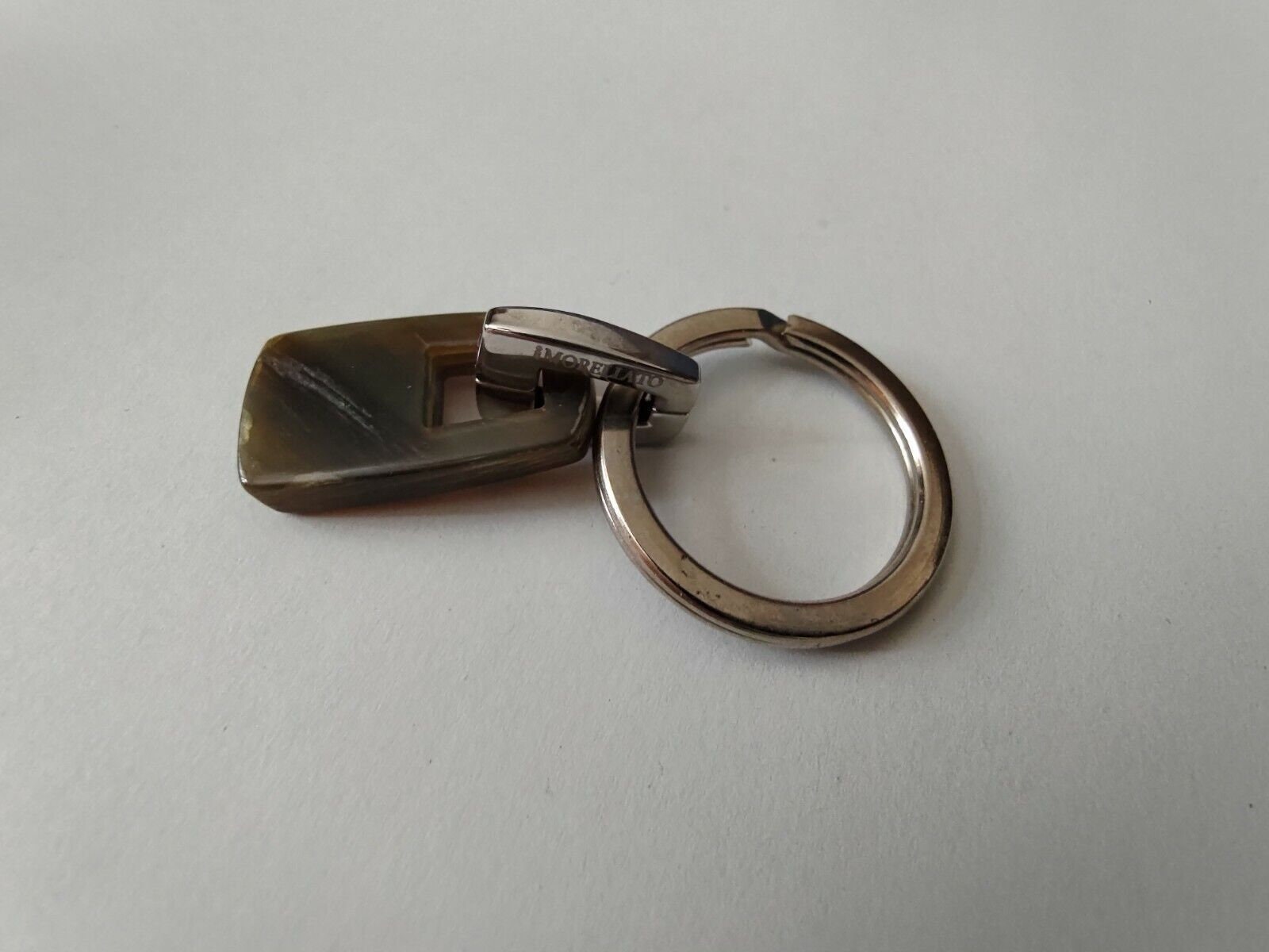 キーホルダー・キーリング MORELLATO 3409 PORTACHIAVI NATURAL HORN KEY RING Quicksilver-cheetah-silicone-