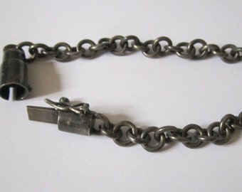 Bronzed silver bracelet 18cm