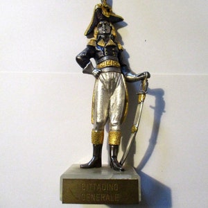 Silver and gold plated statues. Available &quot;Napoleonic soldier&quot; or &quot;Viking warrion&quot;