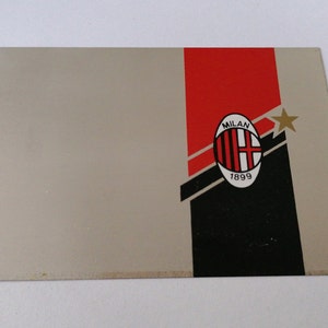 Carte postale argentée de Milan.