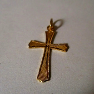 Gold cross gothic style