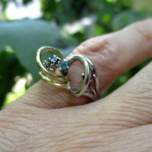 Bi-color ring in gold 18k