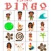 Moana Bingo Game, Printable Instant Download, Moana Birthday Party - Etsy