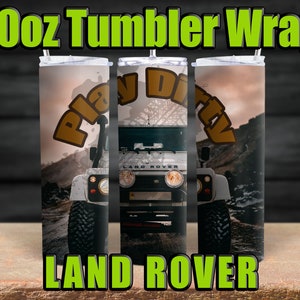 Land Rover Jeep 4x4 design for 20 oz Skinny Tumbler Sublimation, Straight Tumbler Wrap, Instant Digital Download as PNG