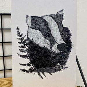 Badger - Greeting Card - Blank Inside