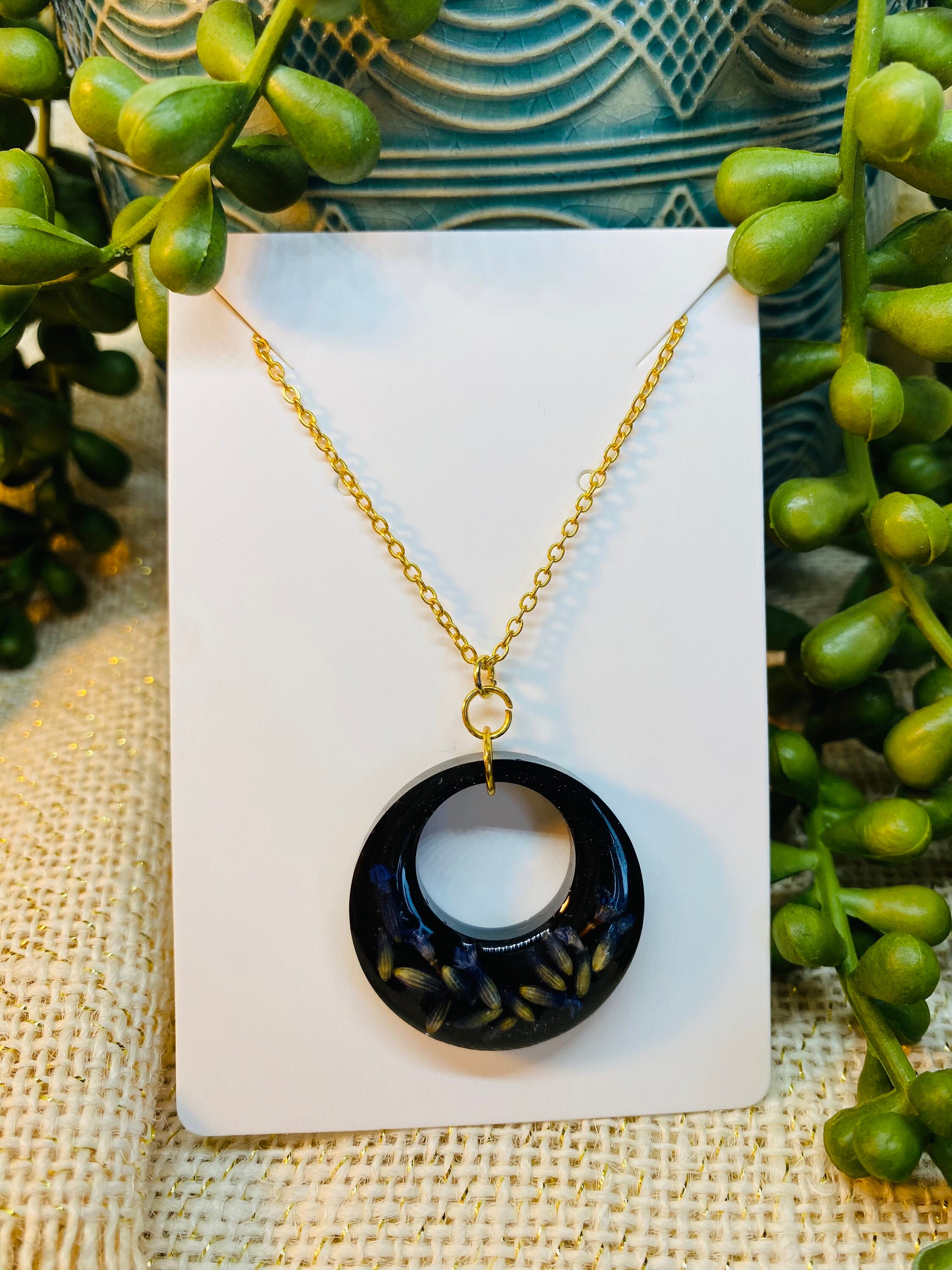 Lavender scented shop necklace