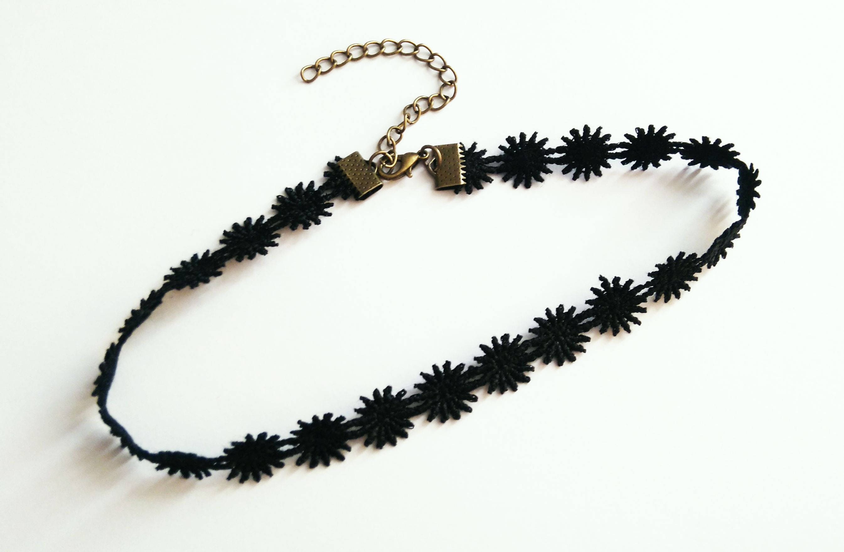 Choker Set 3 Stück Schwarz | Verstellbare Halsbänder | Für Damen & Mädchen | Party & Cosplay