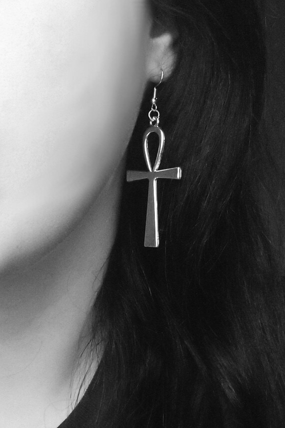 Egyptian ankh earrings outlet