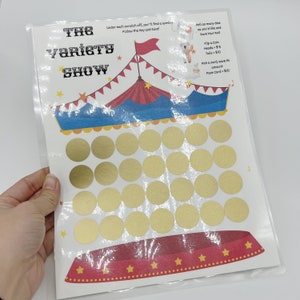 Variety Show Scratch Off Savings Challenge, Cash Stuffing, Budgeting, Cash Envelopes, Reusable